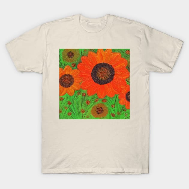 orange flower T-Shirt by YKWON